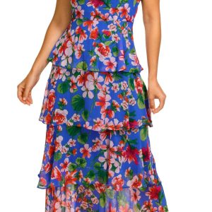 Tommy Hilfiger Womens Sleeveless Halter Maxi Dress