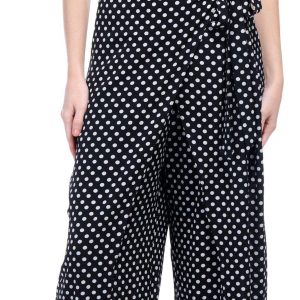London Times Womens Polka Dot Jumpsuit