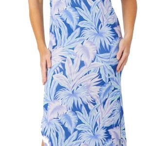 Stella Parker Womens Sleeveless Print Maxi Dress