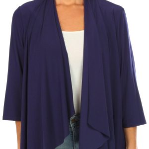 Harper 241 Womens Solid Swing Cardigan