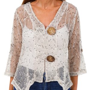 NY Collection Women's 3/4 Sleeve Knit Top