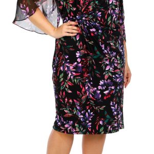 Connected Apparel Plus Floral Dress