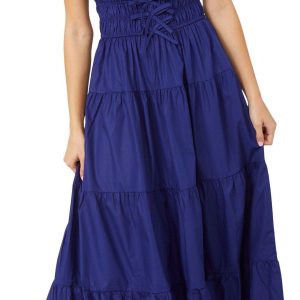 Rebellion Juniors Cap Sleeve Tiered Maxi Dress