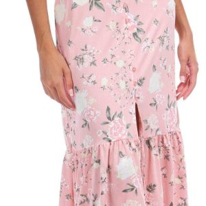 No Comment Juniors Floral Sleeveless Maxi Dress