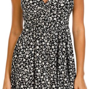 Derek Heart Juniors Print Short Sleeve Mini Dress