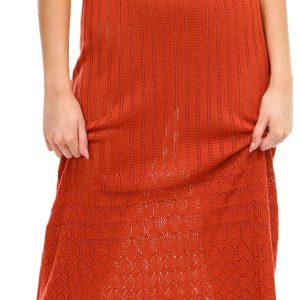 Madden Girl Juniors Sleeveless Crochet Midi Dress