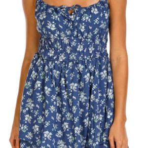 Jolie & Joy Juniors Sleeveless Floral Romper
