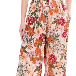 Angie Juniors Sleeveless Twist Front Cropped Jumpsuit