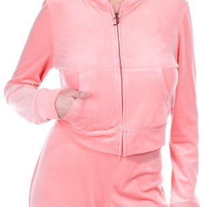 Juicy Couture Juniors Velour Zip Up Jacket