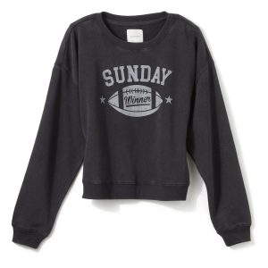 No Comment Juniors Sunday Football Pullover Sweater