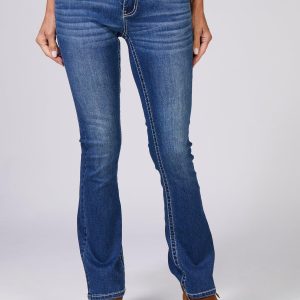 Gemma Rae Juniors Star Bling Boot Cut Jeans