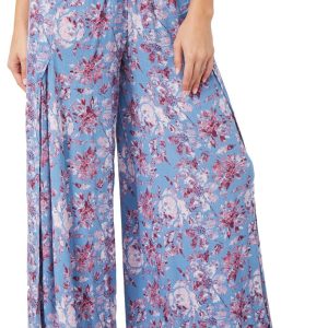 Rewash Juniors Floral Wide Leg Pants