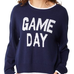 No Comment Juniors Long Sleeve Game Day Knit Sweater