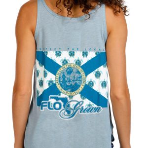 Flogrown Juniors Sleeveless Turtle Flag Tank