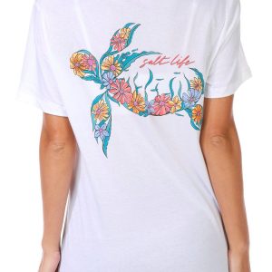 Salt Life Juniors Floral Sea Turtle Graphic Tee
