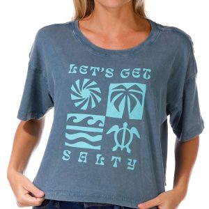 Salt Life Juniors Stay Salty Graphic Crop Top