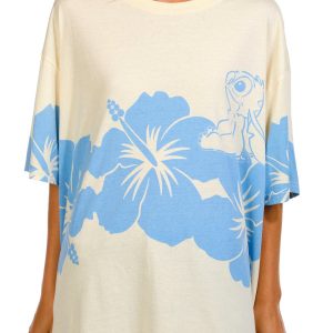 Stitch Juniors Hibiscus Graphic T-Shirt