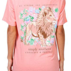 Simply Southern Juniors Strong Lion Graphic Tee