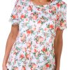 Blue Sol Petite Summer Peach Luxey Short Sleeve Top