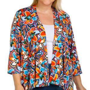 Zac and Rachel Plus Printed Cardigan