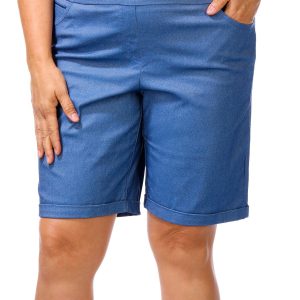 Fit Sight Plus Solid Roll Cuff Bermuda Shorts