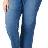 Tahari Plus Olivia 28 in Mid-Rise Slim Straight Jeans