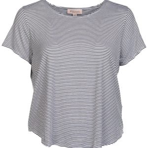 Philosophy Plus Striped Short Sleeve Top