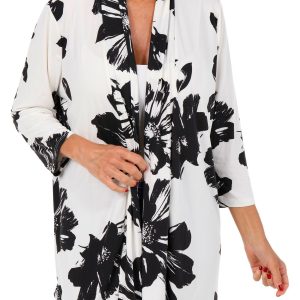 Emily Daniels Women's 3/4 Sleeve Floral Cardigan