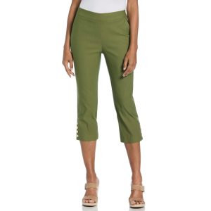 Rafaella Womens Rivet Detail Capris