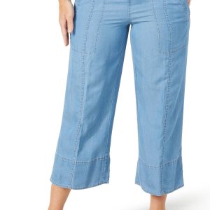 Zac & Rachel Womens 24 in Denim Pocket Capris