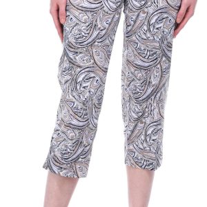 Zac and Rachel Womens 22 in Printed Mill Capris