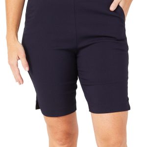 Counterparts Womens Solid Decorative Chain Waist Shorts