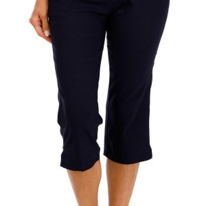 Counterparts Womens 21 in. Solid Chain Waist Capris