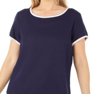 Blue Sol Women's Keyhole Short Sleeve Top
