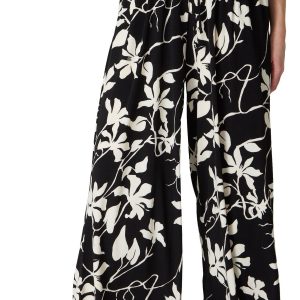Ellen Tracy Womens Floral Print Pull On Pants
