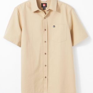 Quiksilver Mens Gunther Seersucker Short Sleeve Button Down