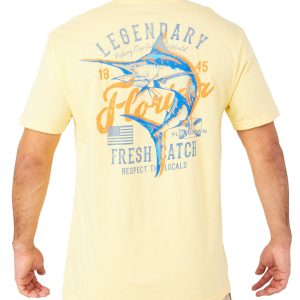 FloGrown Mens Legendary Catch Short Sleeve Graphic Tee