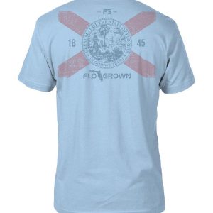 FloGrown Mens Scratch Flag Graphic T-Shirt