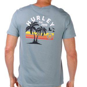 Hurley Men's Striped Sunrise Graphic T-Shirt