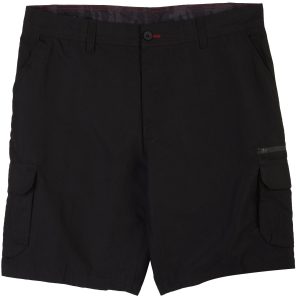 Burnside Mens Solid Zipper Traveler Cargo Shorts