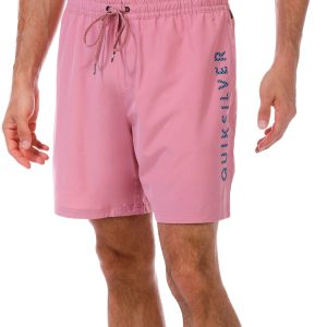 Quiksilver Men's Solid Logo Volley Shorts
