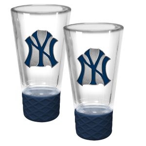 MLB New York Yankees 2 Pc. 4 Oz. Emblem Cheer Shot Glass