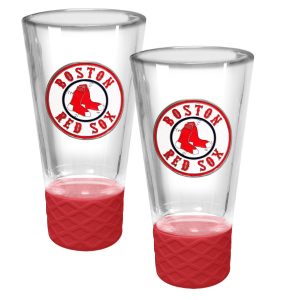 MLB Boston Red Sox 2 Pc. 4 Oz. Emblem Cheer Shot Glass