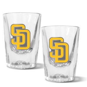 MLB San Diego Padres Set of 2 2 Oz. Prism Shot Glasses