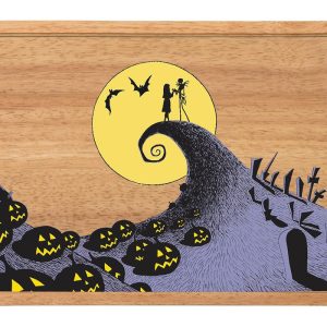 Toscana Nightmare Before Christmas Glass Top Serving Tray