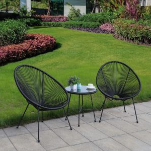 Sassio 3 Piece Conversation Patio Set with Cushions
