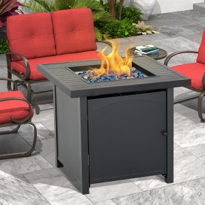 Heat Maxx 28 in. Square Fire Pit With Stamped Side Walls