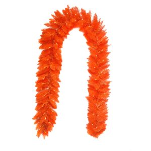 Kurt Adler 9 Ft. Pre-Lit Orange Garland
