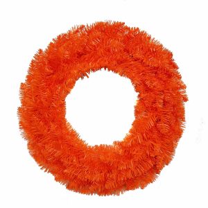 Kurt Adler 24 in. Unlit Orange Wreath