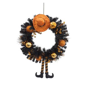 Kurt Adler 33 in. Unlit Orange Wreath